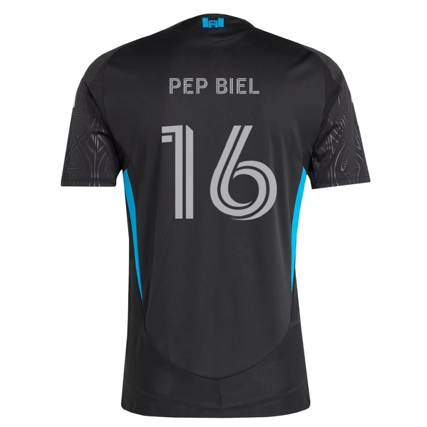 Danxen Criança Camisola Pep Biel #16 Preto Branco Azul Celeste Alternativa 2026/27 Camisa Brasil