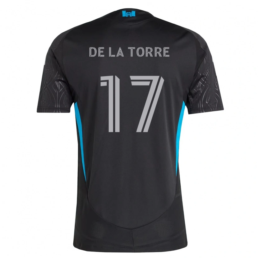 Danxen Criança Camisola Luca De La Torre #17 Preto Branco Azul Celeste Alternativa 2026/27 Camisa Brasil
