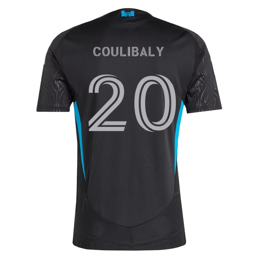 Danxen Criança Camisola Baye Coulibaly #20 Preto Branco Azul Celeste Alternativa 2026/27 Camisa Brasil