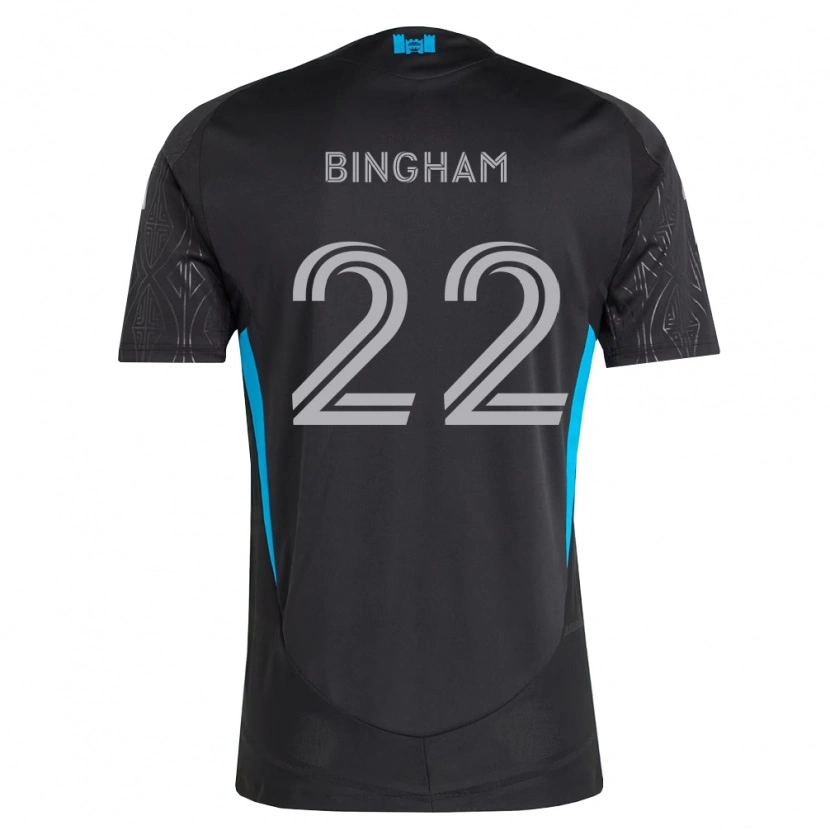 Danxen Criança Camisola David Bingham #22 Preto Branco Azul Celeste Alternativa 2026/27 Camisa Brasil