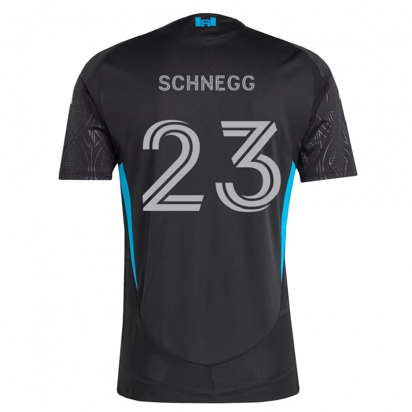 Danxen Criança Camisola David Schnegg #23 Preto Branco Azul Celeste Alternativa 2026/27 Camisa Brasil