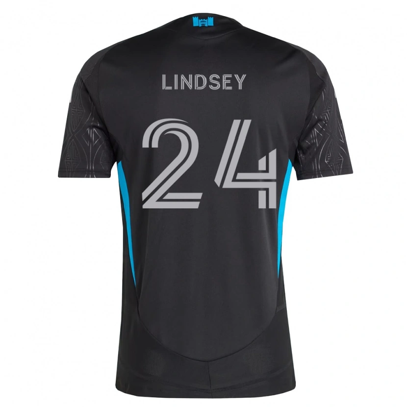 Danxen Criança Camisola Jaylin Lindsey #24 Preto Branco Azul Celeste Alternativa 2026/27 Camisa Brasil