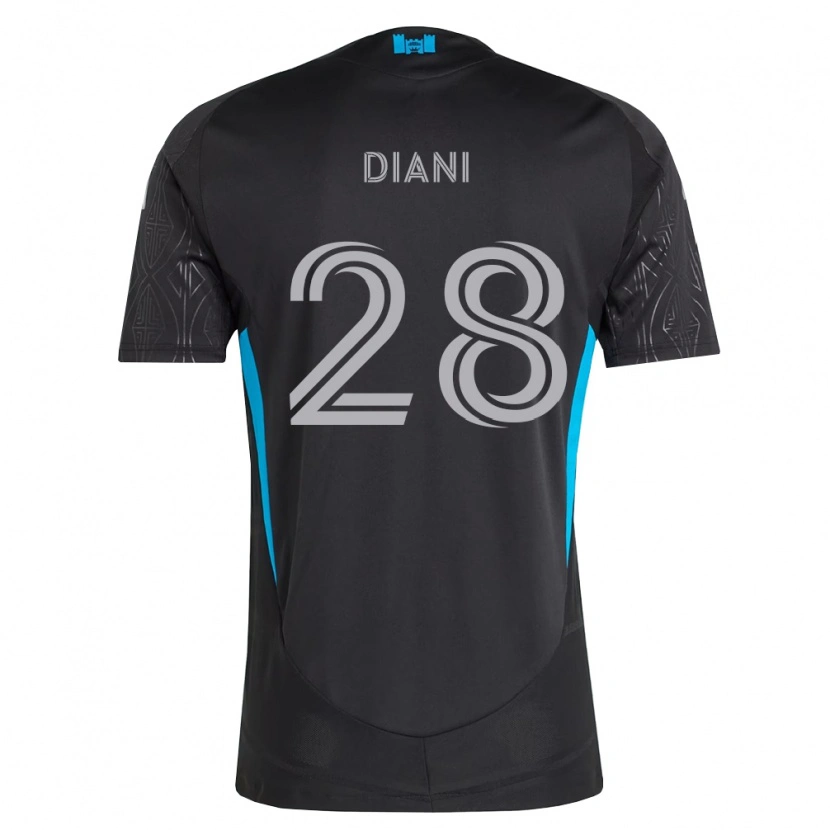 Danxen Criança Camisola Djibril Diani #28 Preto Branco Azul Celeste Alternativa 2026/27 Camisa Brasil