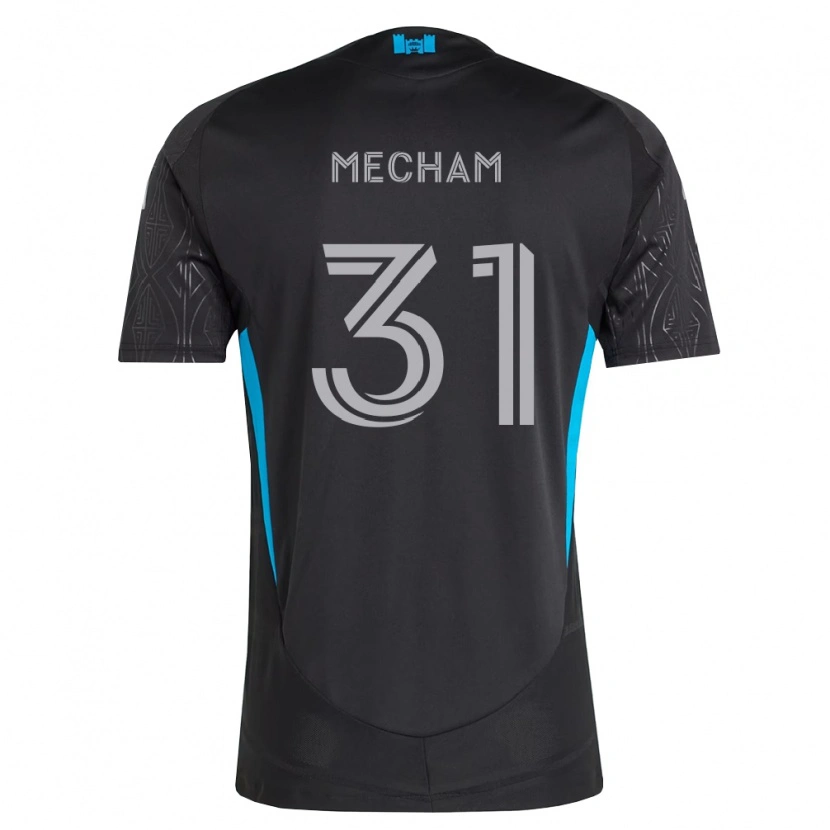 Danxen Criança Camisola Jake Mecham #31 Preto Branco Azul Celeste Alternativa 2026/27 Camisa Brasil