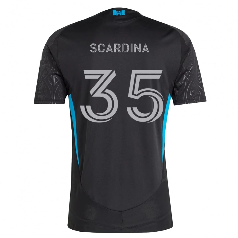 Danxen Criança Camisola Nick Scardina #35 Preto Branco Azul Celeste Alternativa 2026/27 Camisa Brasil