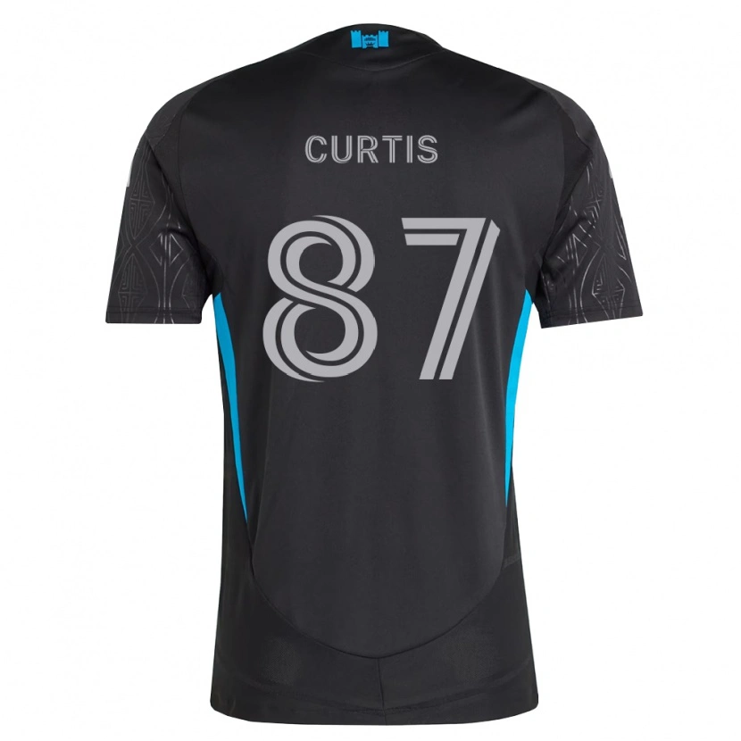 Danxen Criança Camisola Ethan Curtis #87 Preto Branco Azul Celeste Alternativa 2026/27 Camisa Brasil