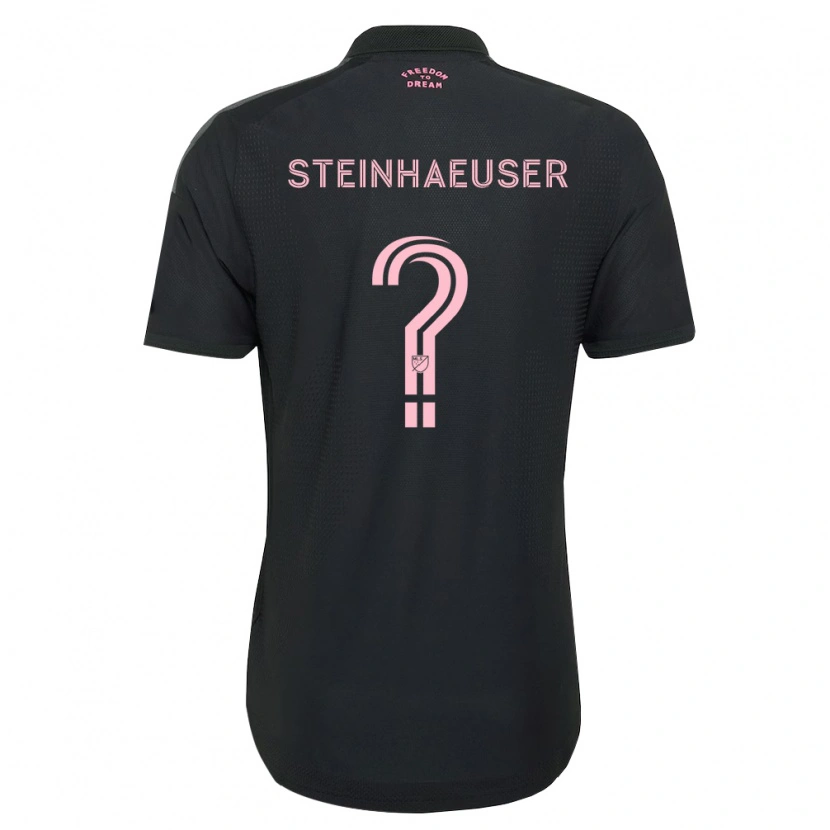 Danxen Criança Camisola Marcus Steinhaeuser #0 Rosa Preto Branco Alternativa 2026/27 Camisa Brasil