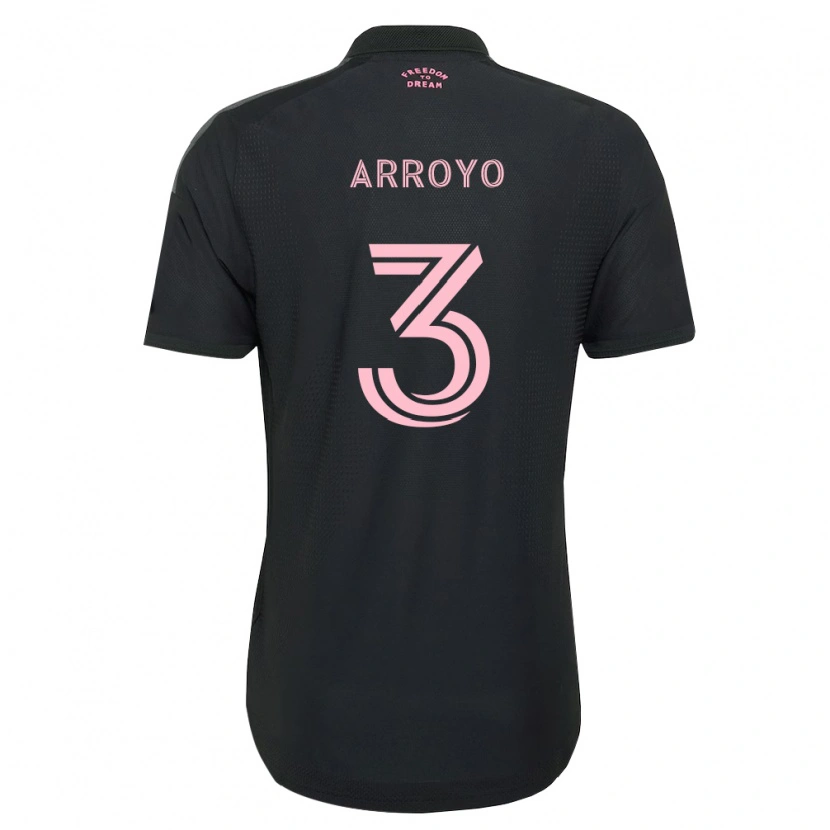 Danxen Criança Camisola Dixon Arroyo #3 Rosa Preto Branco Alternativa 2026/27 Camisa Brasil