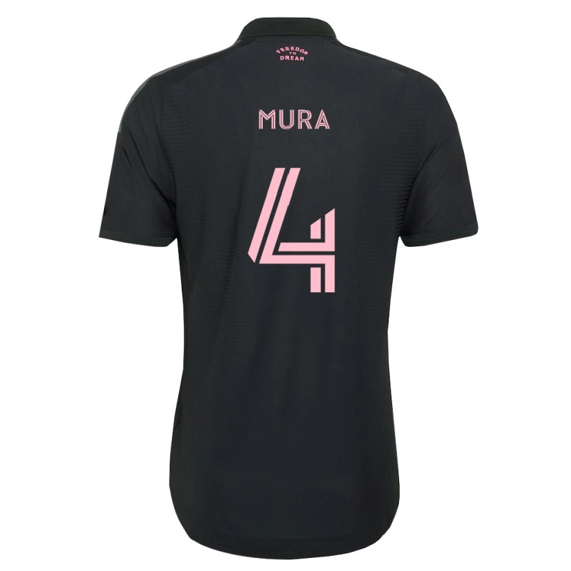 Danxen Criança Camisola Facundo Mura #4 Rosa Preto Branco Alternativa 2026/27 Camisa Brasil