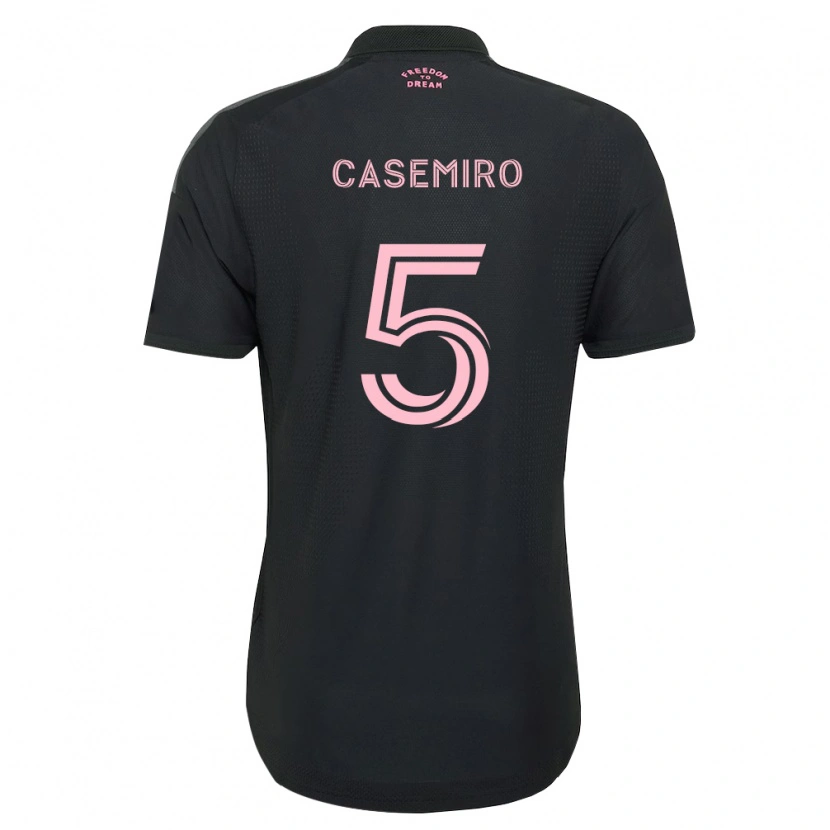 Danxen Criança Camisola Casemiro #5 Rosa Preto Branco Alternativa 2026/27 Camisa Brasil