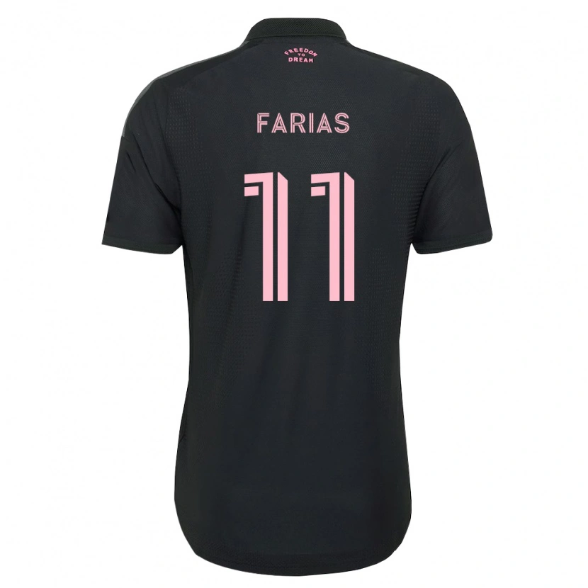 Danxen Criança Camisola Facundo Farías #11 Rosa Preto Branco Alternativa 2026/27 Camisa Brasil