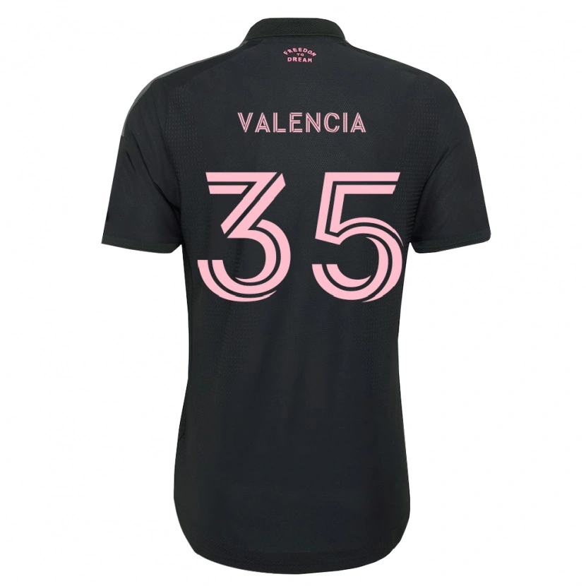 Danxen Criança Camisola Felipe Valencia #35 Rosa Preto Branco Alternativa 2026/27 Camisa Brasil