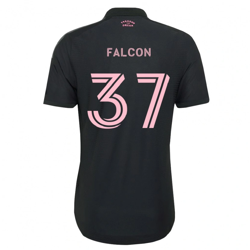Danxen Criança Camisola Maximiliano Falcón #37 Rosa Preto Branco Alternativa 2026/27 Camisa Brasil