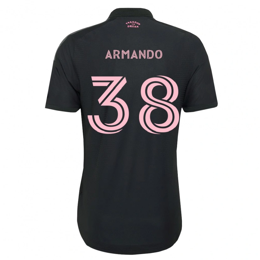 Danxen Criança Camisola Máximo Armando #38 Rosa Preto Branco Alternativa 2026/27 Camisa Brasil