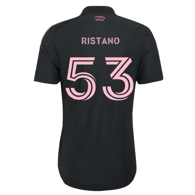 Danxen Criança Camisola Alejo Ristano #53 Rosa Preto Branco Alternativa 2026/27 Camisa Brasil