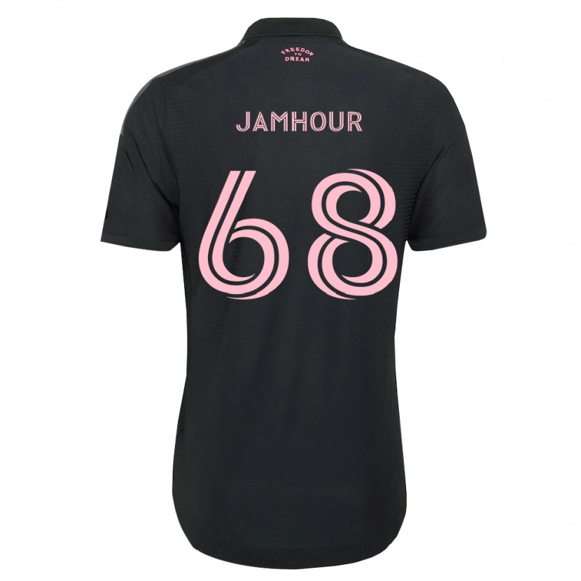 Danxen Criança Camisola Mohammed Jamhour #68 Rosa Preto Branco Alternativa 2026/27 Camisa Brasil