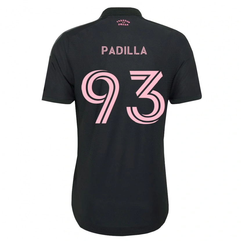 Danxen Criança Camisola Leandro Padilla #93 Rosa Preto Branco Alternativa 2026/27 Camisa Brasil