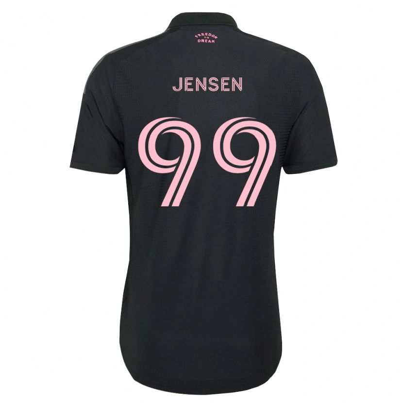 Danxen Criança Camisola Cole Jensen #99 Rosa Preto Branco Alternativa 2026/27 Camisa Brasil