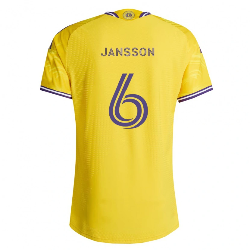 Danxen Criança Camisola Robin Jansson #6 Roxo Amarelo Alternativa 2026/27 Camisa Brasil