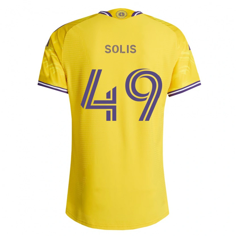 Danxen Criança Camisola Jhon Solís #49 Roxo Amarelo Alternativa 2026/27 Camisa Brasil
