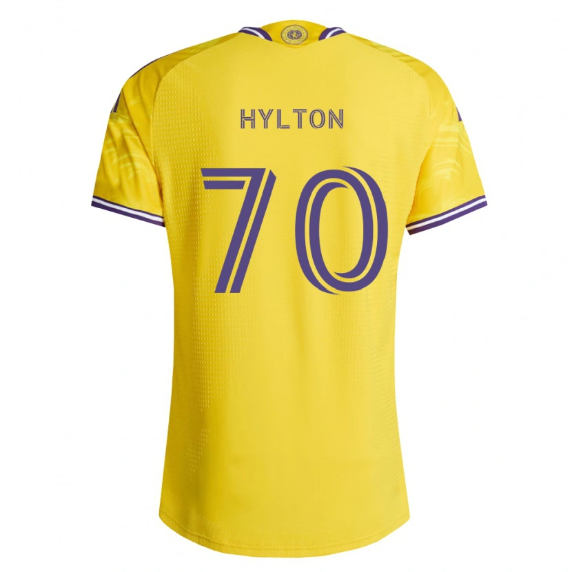 Danxen Criança Camisola Justin Hylton #70 Roxo Amarelo Alternativa 2026/27 Camisa Brasil