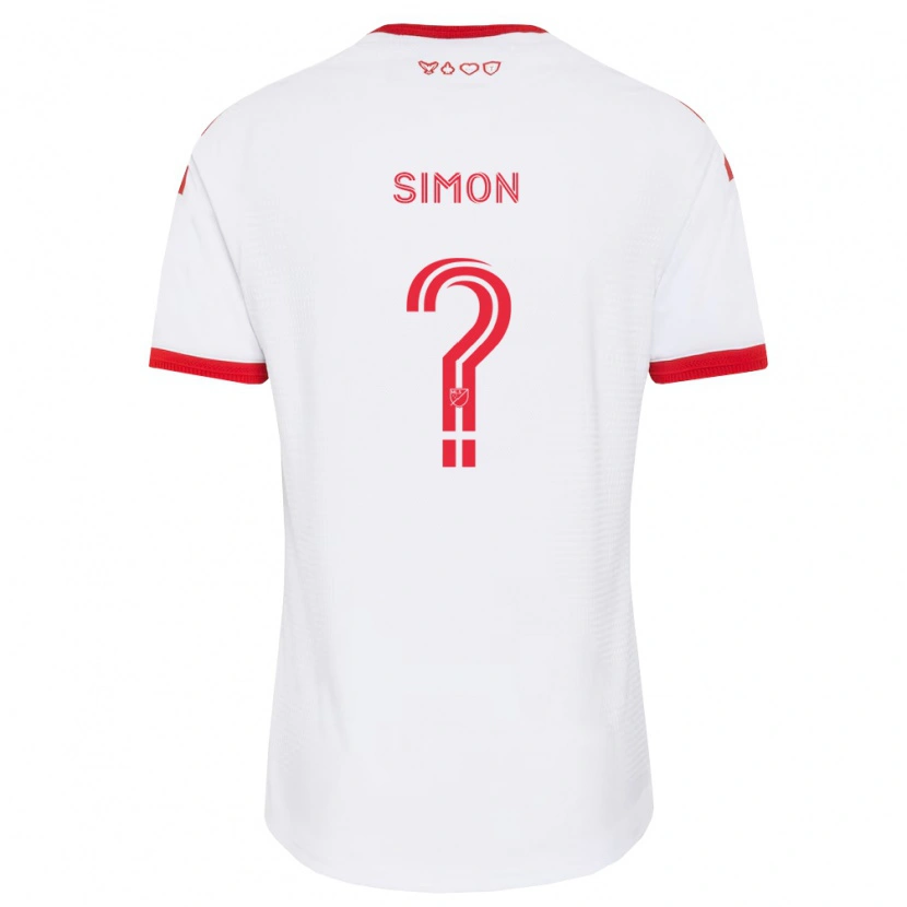 Danxen Criança Camisola Devonte Simon #0 Branco Vermelho Preto Alternativa 2026/27 Camisa Brasil