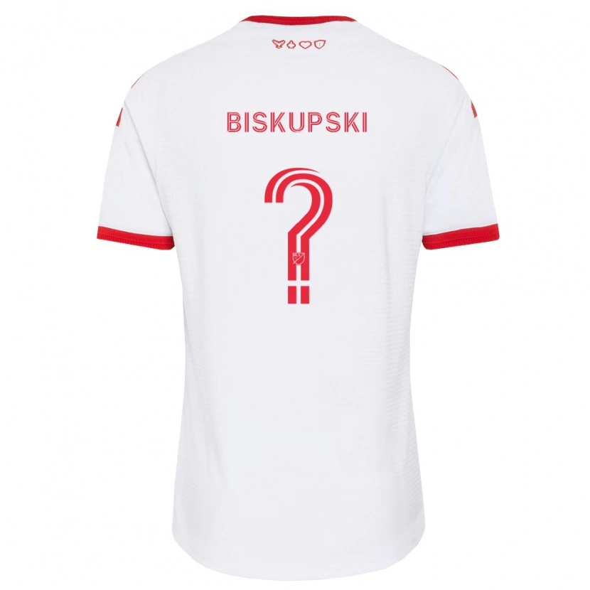 Danxen Criança Camisola Philip Biskupski #0 Branco Vermelho Preto Alternativa 2026/27 Camisa Brasil