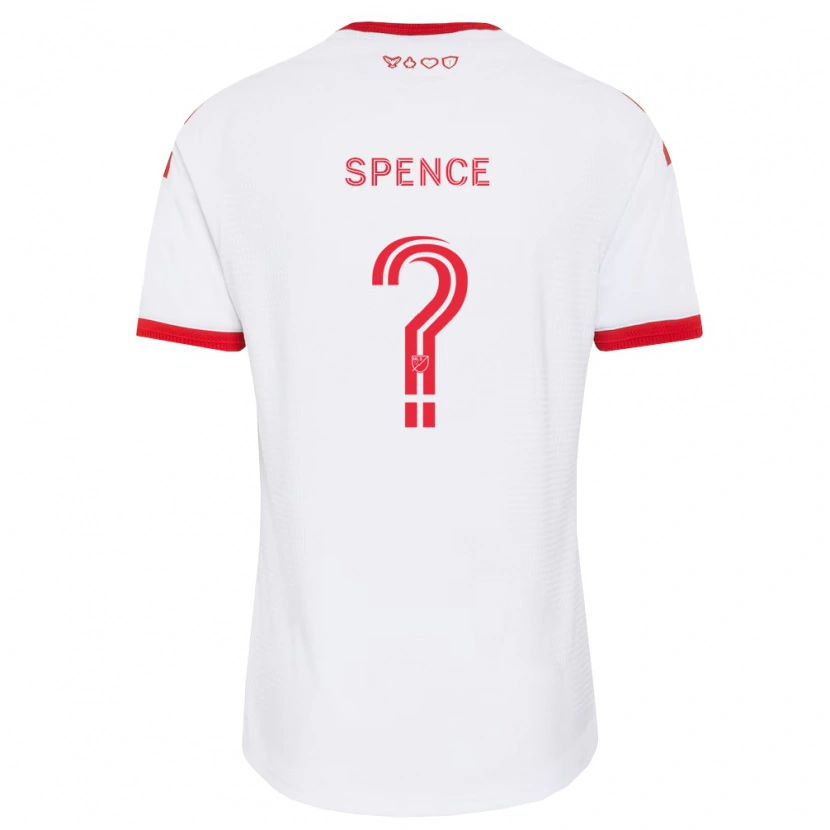 Danxen Criança Camisola Jourdan Spence #0 Branco Vermelho Preto Alternativa 2026/27 Camisa Brasil