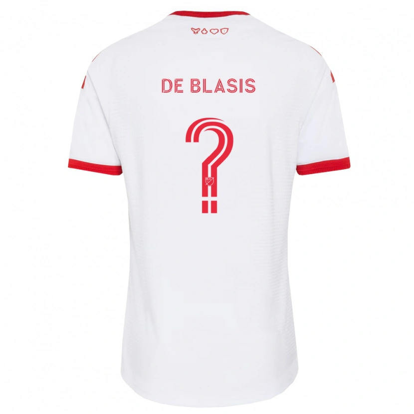 Danxen Criança Camisola Noah De Blasis #0 Branco Vermelho Preto Alternativa 2026/27 Camisa Brasil