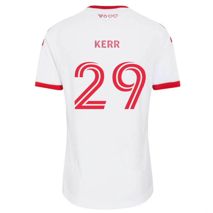 Danxen Criança Camisola Deandre Kerr #29 Branco Vermelho Preto Alternativa 2026/27 Camisa Brasil