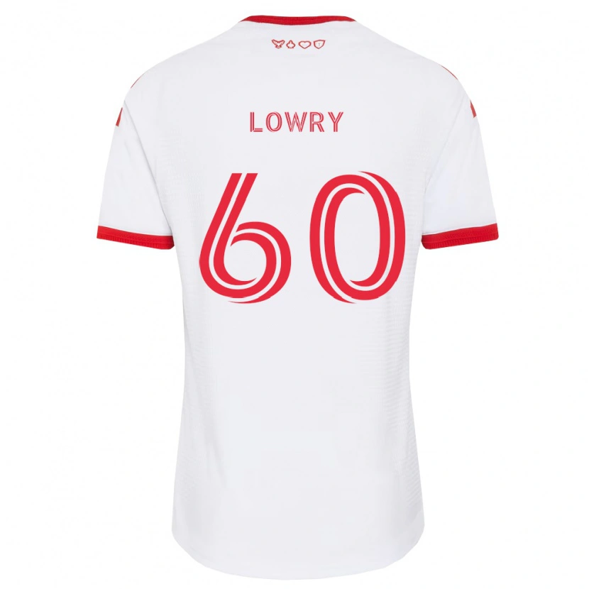 Danxen Criança Camisola Benjamin Lowry #60 Branco Vermelho Preto Alternativa 2026/27 Camisa Brasil