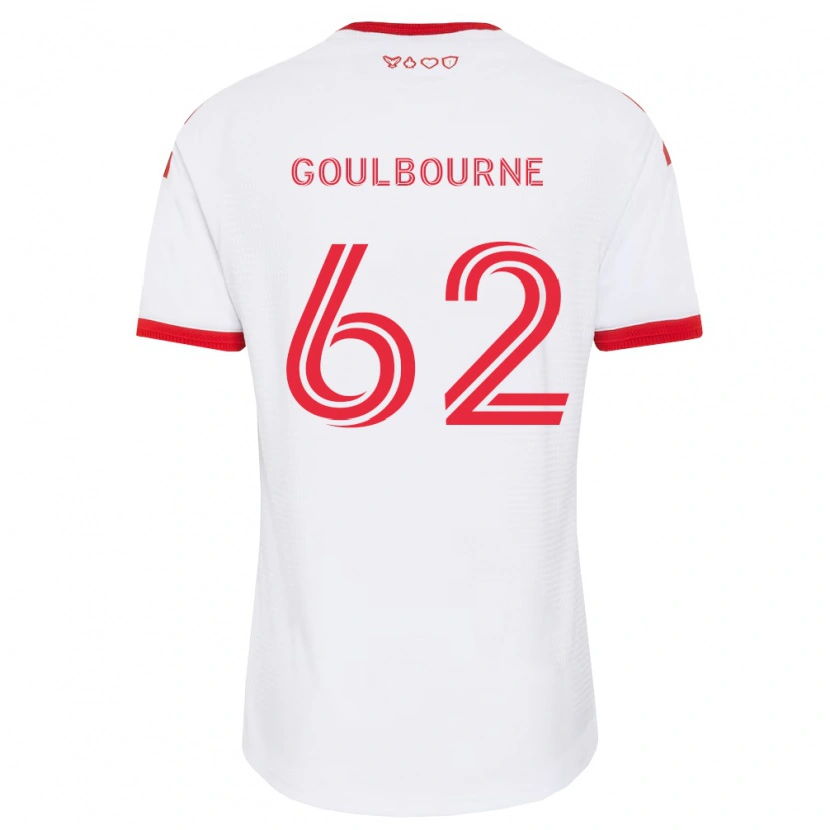 Danxen Criança Camisola Rohan Goulbourne #62 Branco Vermelho Preto Alternativa 2026/27 Camisa Brasil