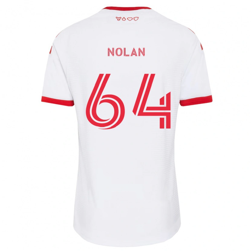 Danxen Criança Camisola Jahmarie Nolan #64 Branco Vermelho Preto Alternativa 2026/27 Camisa Brasil