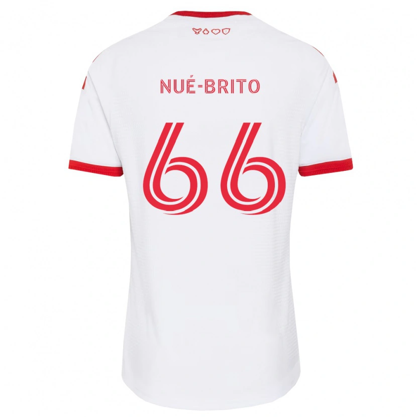 Danxen Criança Camisola Diego Nué-Brito #66 Branco Vermelho Preto Alternativa 2026/27 Camisa Brasil