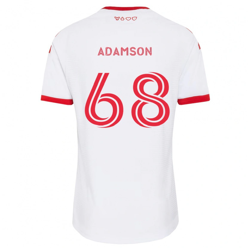 Danxen Criança Camisola Demitre Adamson #68 Branco Vermelho Preto Alternativa 2026/27 Camisa Brasil