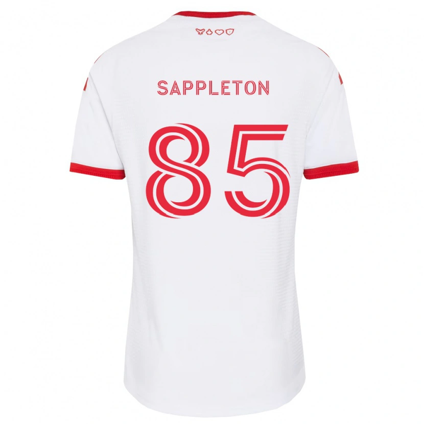 Danxen Criança Camisola Spencer Sappleton #85 Branco Vermelho Preto Alternativa 2026/27 Camisa Brasil