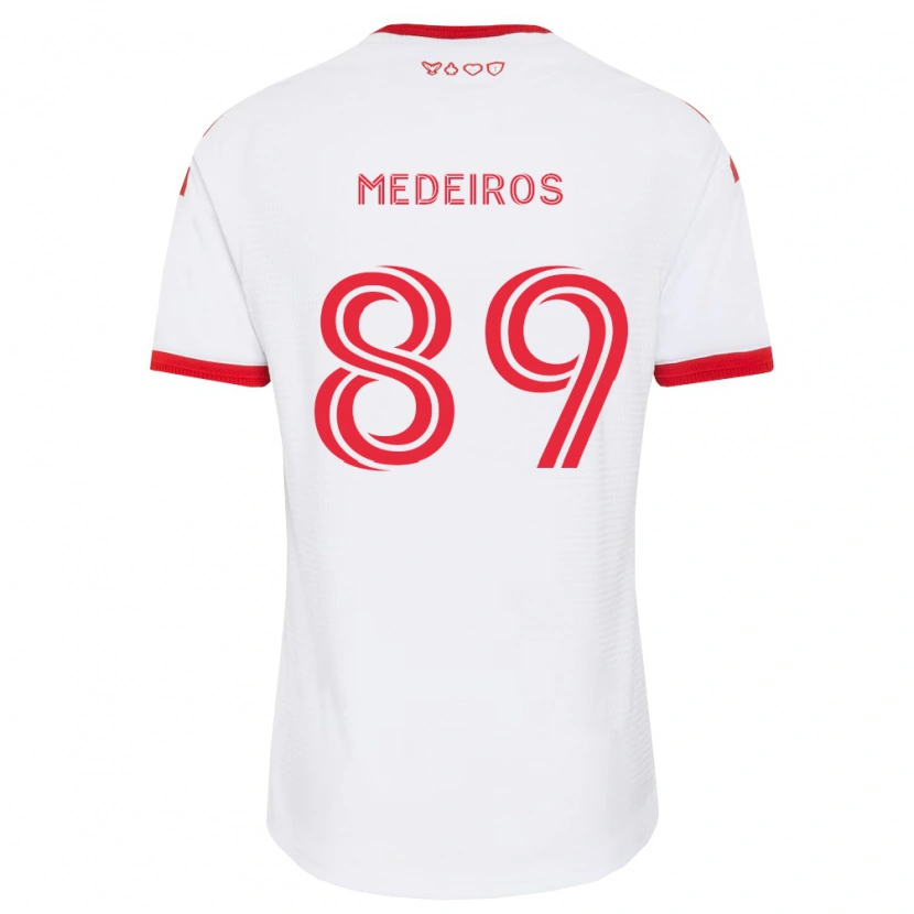 Danxen Criança Camisola Matthew Medeiros #89 Branco Vermelho Preto Alternativa 2026/27 Camisa Brasil