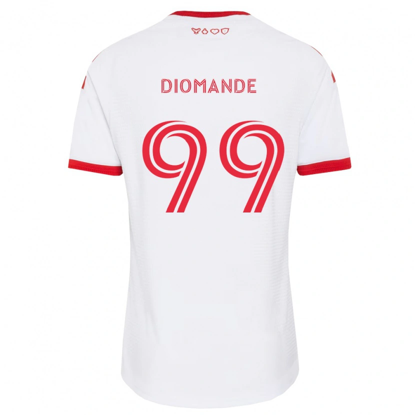 Danxen Criança Camisola Adama Diomande #99 Branco Vermelho Preto Alternativa 2026/27 Camisa Brasil