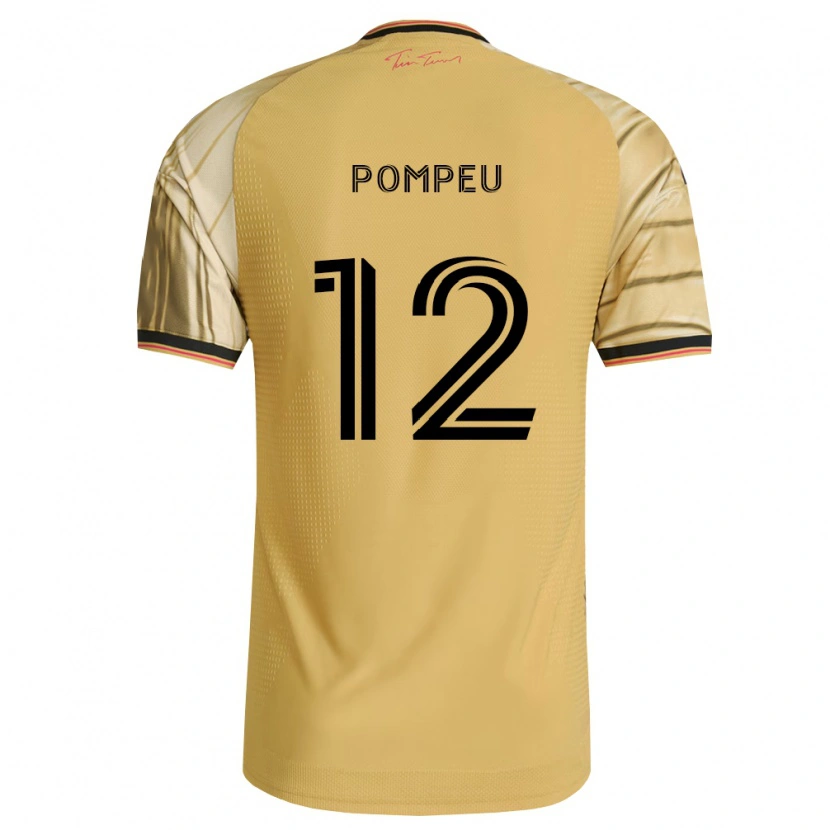 Danxen Criança Camisola Célio Pompeu #12 Marrom Amarelo Preto Alternativa 2026/27 Camisa Brasil