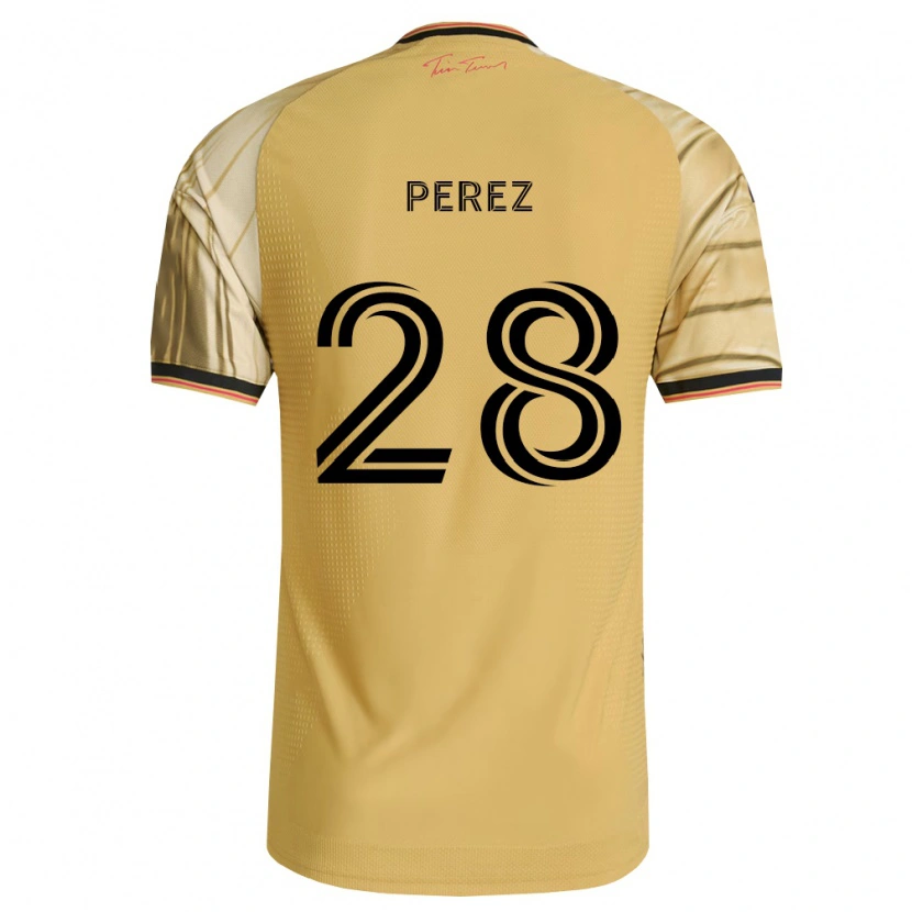 Danxen Criança Camisola Miguel Perez #28 Marrom Amarelo Preto Alternativa 2026/27 Camisa Brasil