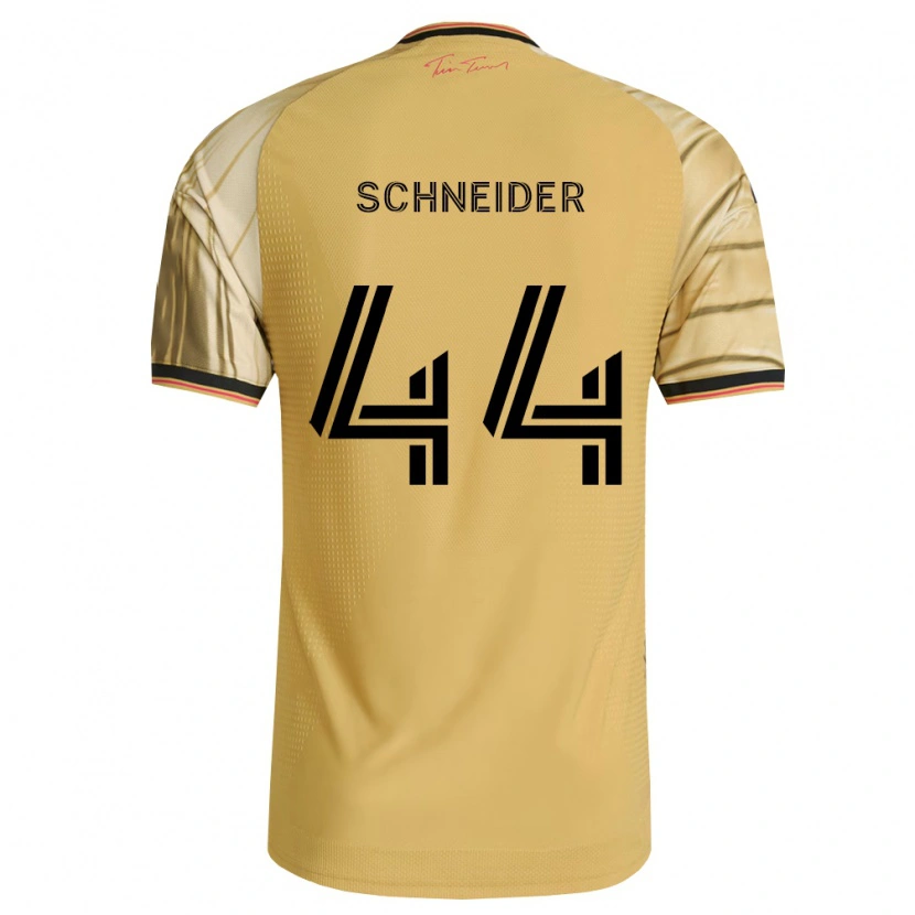 Danxen Criança Camisola Max Schneider #44 Marrom Amarelo Preto Alternativa 2026/27 Camisa Brasil