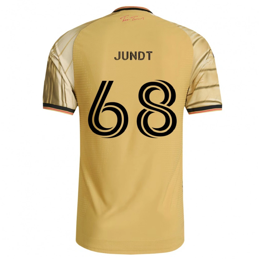 Danxen Criança Camisola Alexander Jundt #68 Marrom Amarelo Preto Alternativa 2026/27 Camisa Brasil