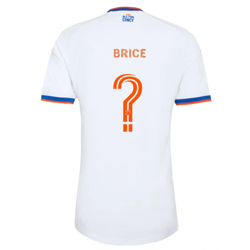 Danxen Criança Camisola Nolan Brice #0 Branco Azul Marinho Laranja Alternativa 2026/27 Camisa Brasil