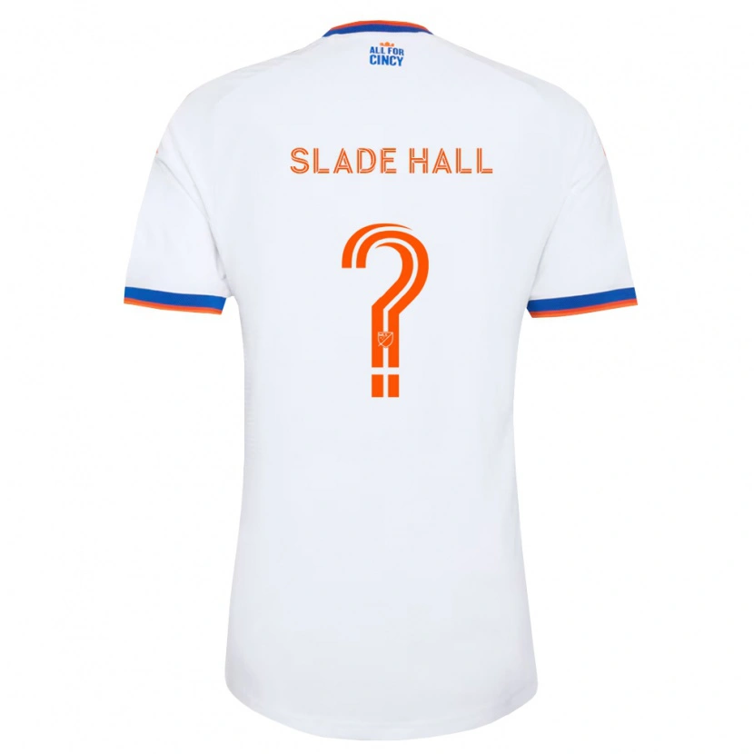 Danxen Criança Camisola Slade Hall #0 Branco Azul Marinho Laranja Alternativa 2026/27 Camisa Brasil