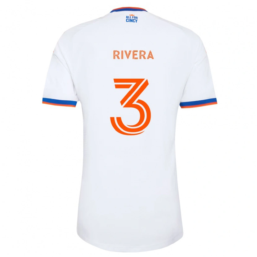 Danxen Criança Camisola Nicholas Rivera #3 Branco Azul Marinho Laranja Alternativa 2026/27 Camisa Brasil