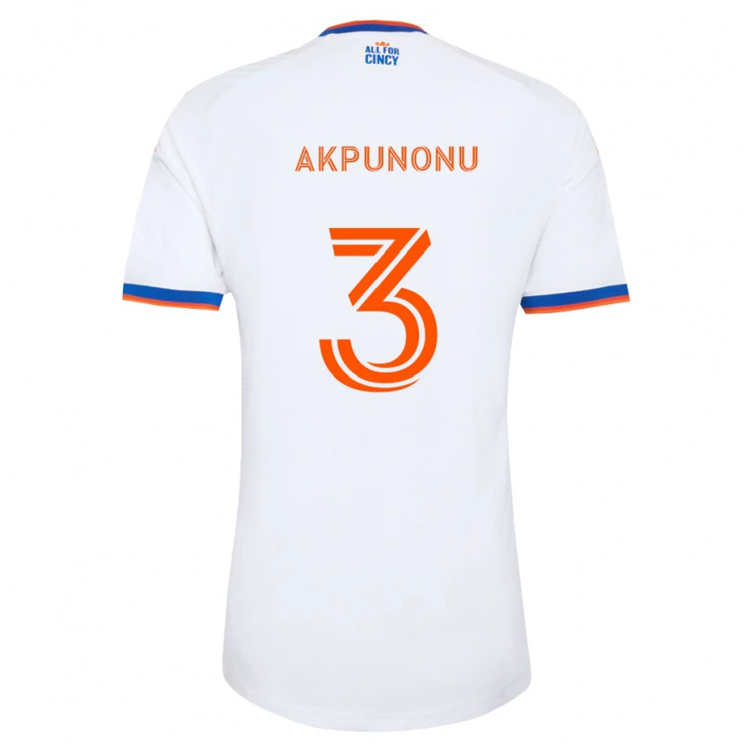 Danxen Criança Camisola Joey Akpunonu #3 Branco Azul Marinho Laranja Alternativa 2026/27 Camisa Brasil