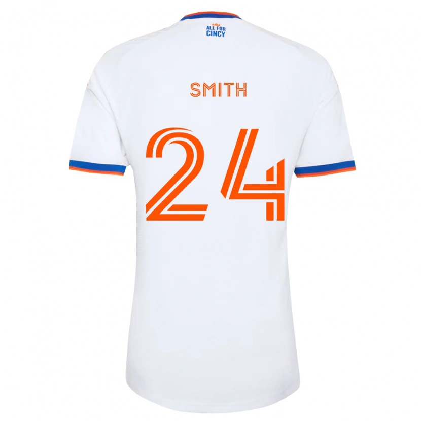 Danxen Criança Camisola Kyle Smith #24 Branco Azul Marinho Laranja Alternativa 2026/27 Camisa Brasil