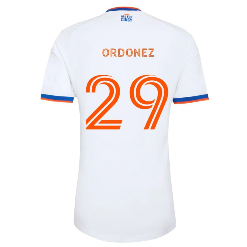 Danxen Criança Camisola Arquímides Ordóñez #29 Branco Azul Marinho Laranja Alternativa 2026/27 Camisa Brasil