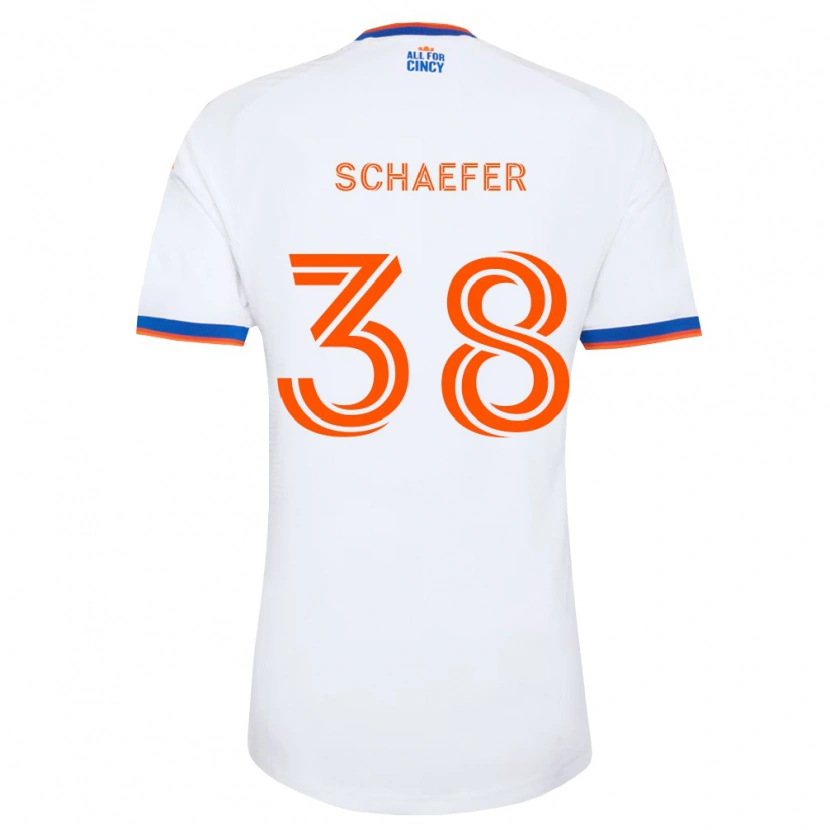 Danxen Criança Camisola Brian Schaefer #38 Branco Azul Marinho Laranja Alternativa 2026/27 Camisa Brasil