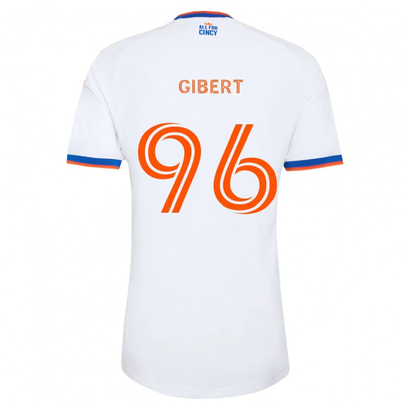 Danxen Criança Camisola Gaël Gibert #96 Branco Azul Marinho Laranja Alternativa 2026/27 Camisa Brasil